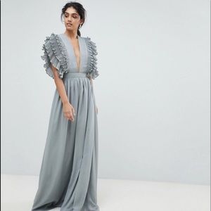 True Decadence Tall Plunge Front Maxi Dress